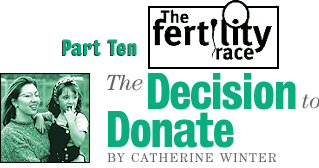 Minnesota Public Radio presents The Fertility Race Part Ten: The Decision to Donate by Catherine Winter