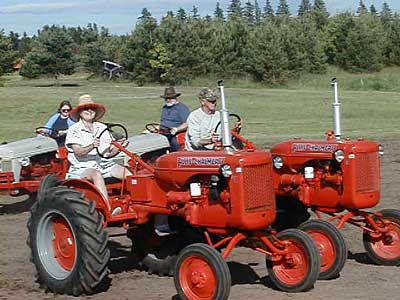 Dancing tractors.