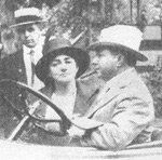 Pandolfo in one of the first cars