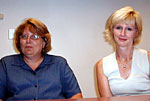 Rosie Atkinson and Peggy Stevenson