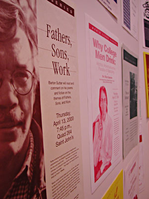 
The "Men's Lives" lecture series began in 1995 to bring male-specific programming to campus. (MPR Photo/Jeff Horwich)