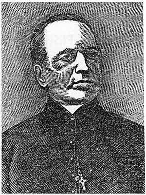 
Rev. Peter Pernin, who wrote a book detailing his account of the Peshtigo Fire of 1871.  Pernin was the priest at the Catholic church in town.  (Image courtesy of Wisconsin Electronic Reader)
