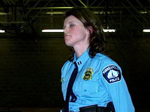 
Capt. Stacy Altonen says she believes the level of community-police cooperation present in the Edwards case will continue. (MPR Photo/Brandt Williams)