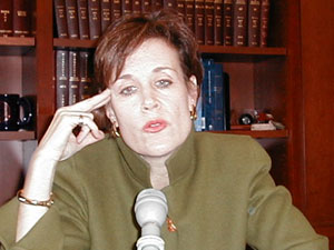 
Chief Justice Kathleen Blatz says Ventura's appointments have been highly regarded in the legal community. (MPR Photo/Laura McCallum)