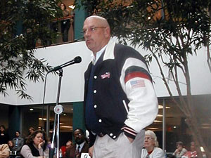 
All of Ventura's career options would put a man who continually says he wants his privacy back at the center of the public spotlight.  (MPR file photo/Laura McCallum)