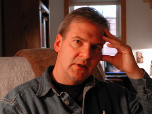 
Corporate spiritual consultant Jim Neppl says workers who are unproductive or unhappy may be lacking something spiritual in their lives. Much of his consulting takes the form of one-on-one conversations with employees, in-person and by e-mail. (MPR Photo/Jeff Horwich)