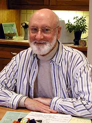 
Bill Van Druten says his group is "interested in anybody that recognizes the superstitious nature and problems that religion bring to us now." (MPR Photo/Bob Kelleher)