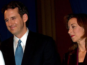 
Pawlenty and his wife, Mary, a Dakota County judge, have two
young daughters. The family lives in Eagan.
 (MPR Photo/Laura McCallum)