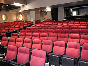 
There's wireless capability throughout the building, and a state-of-the-art 400-seat theater.  (MPR Photo/Marisa Helms)