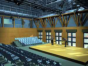 
The new design keeps the econd stage introduced in the first proposal. (Image courtesy of the Children's Theater)