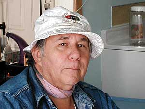 
Joseph Campbell lives on Prairie Island and is a former member of the tribal council.  Back in the late 1980s he initiated the push for new reservation land.   (MPR Photo/Erin Galbally)