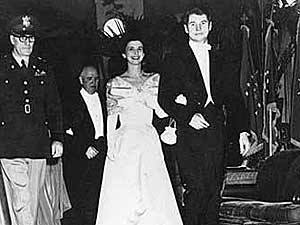 
Freeman and his wife Jane at the reception for his first inaugural in January, 1955. (Photo courtesy of Minnesota Historical Society)