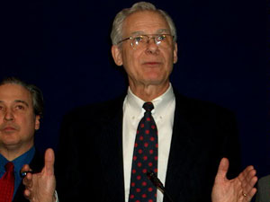 
Rep. Tom Huntley, DFL-Duluth, says the bill also requires unnecessary counseling requirements.  He says the bill would require a doctor to tell a patient that the father must assist in the support of the child, if born.  He says the requirement could cause additional harm if a women becomes pregnant through rape of incest.   
 (MPR Photo/Tom Scheck)
