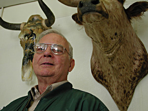 
Dean Williams adapted the Renville Locker over the years as demographic trends brought more Hispanics to southwestern Minnesota. "We had to get pictures out of the animals so they could show me what they wanted, and we'd look it up in Spanish," he said. (MPR Photo/Jeff Horwich)