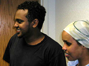 
Ali Omar, reunited with his wife last week, still faces deportation. (MPR Photo/Mary Losure)