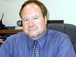 
Bemidji Public Safety Director Bruce Preece says he expects crime will increase in the town if the police department positions are cut. (MPR Photo/Tom Robertson)