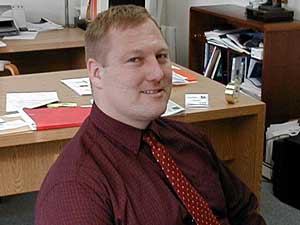 
Bemidji City Manager David Minke says the public will definately notice the cuts in city services (MPR Photo/Tom Robertson)