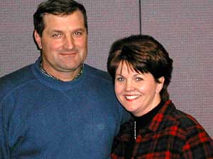 
Donna and Mark Monenning are members of the Southeast Ag Alliance, a group of families who have large livestock opperations.  The couple raise hogs and beef cattle on their Dodge County farm.  They say bigger is better and hope to expand in the near future. (MPR Photo/Erin Galbally)