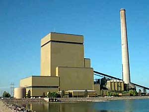 
The Big Stone power plant in South Dakota burns old tires for fuel. (Photo courtesy of state of South Dakota)