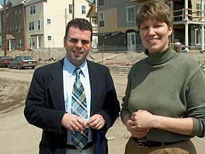 
Kim Havey is the director of the city's Empowerment Zone initiative and the city's point person on Heritage Park. Darlene Walser is the spokeswoman for McCormack Baron, the lead developer of the project. (Brandt Williams)