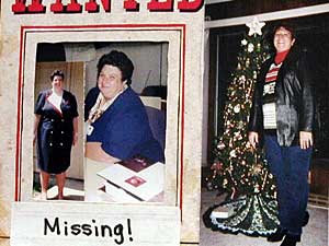 
Van Horn keeps "before" and "after" photos on her desk, as a reminder of how much progress she's made losing weight and improving her health. (MPR Photo/Cara Hetland)