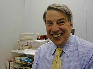 
Dan Parker, president of White Way Cleaners, says employees are given a lot of responsibility, and that requires plenty of training.  He is worried about the turnover costs if workers need to stay home with their kids or take a lower-paying job to qualify for assistance. (MPR Photo/Jeff Horwich)