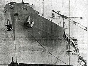 
A newspaper photograph of the Tidewater, just prior to launching (Photo courtesy of Robert Hall)