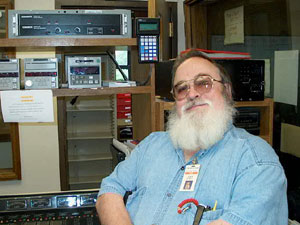 
Al Murray, former radioman on the Tidewater, 1968-1971, now is telecommunciations supervisor at the University of Wisconsin-River Falls. Al is from Hudson, Wisc. (MPR Photo/Cathy Wurzer)