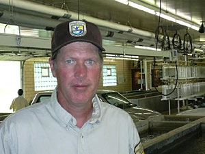 
John Gravning is a U.S. Fish and Wildlife Coldwater Fisheries Biologist.  (MPR Photo/Dan Gunderson)