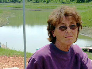 
Tolly Holtan and her family run Indian Hills resort on Lake Sakakawea. (MPR Photo/Dan Gunderson)