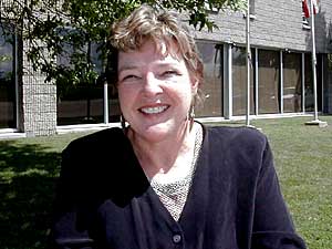 
Voyageurs National Park Superintendent Barbara West (MPR photo/Tom Robertson)