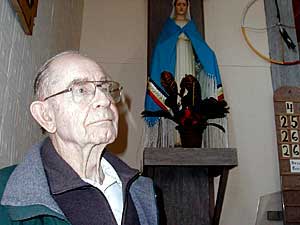 
Father Bill Mehrkens has been serving the St. Mary's parish for more than a decade. (MPR Photo/Tom Robertson)