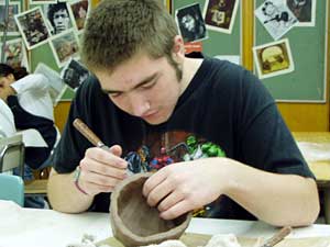 
Senior Kent Thompson says he feels safe in his school.
 (MPR Photo/Tim Pugmire)