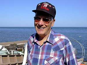 
Walter Sve has been fishing in Lake Superior for 65 years.  He says for more than 20 years he got no herring in his nets.  He says Reserve's finely-ground waste rock coated the bottom and forced the herring to find spawning beds on the Canadian shore. (MPR Photo/Stephanie Hemphill)