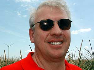 
Mark Willers is president of Minwind, a farmer-owned 
wind energy company. It's owned by 66 southwest Minnesota farmers.  The company has built four wind turbines. (MPR Photo/Mark Steil)