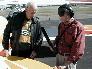 
The Skybolt's "skin" is actually cloth. (MPR Photo/Dan Olson)