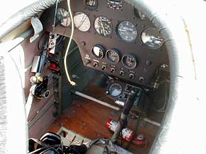 
The Skybolt's instrument panel. (MPR Photo/Bob Collins)