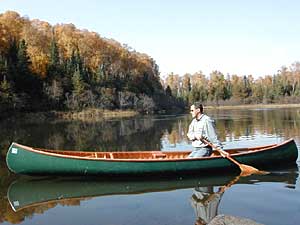 
Canoe outfitter Bill Hansen has lived much of his life on the banks of Sawbill Lake, a southern access to the BWCAW. (MPR Photo/Bob Kelleher)