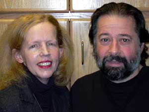 
Thom Tammaro and Sheila Coghill are collaborating on a series of books reflecting the works of great American poets. (MPR photo/Dan Gunderson)