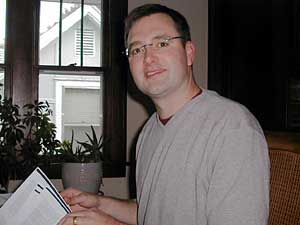 
Steven Clift travels the world promoting online community forums.  He's a founder of E-Democracy, a Minnesota nonprofit.  Clift agrees there's a need for more diversity online.  But he says that shouldn't discount the important conversations that are already going on. (MPR Photo/Erin Galbally)