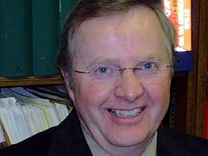 
Terry O'Clair is director of the North Dakota Health Department's air quality division.  He says monitors are the truest assessment of air quality.   (MPR Photo/Bob Reha)