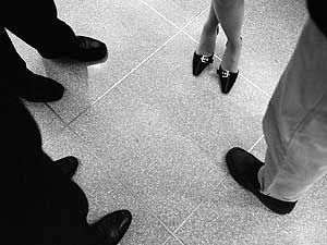 
Photographer Melina Mara says her photographs often underscore the different standards to which women are held when it comes to personal presentation and fashion. (Photo/ Melina Mara)