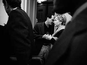 
Since 1993 the number of women in the U.S. Senate has steadily grown. Senator Clinton joined their ranks in 2001, along with Senators Stabenow, Carnahan and Cantwell. (Photo/Melina Mara)