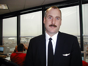 
Tom Wychor is chair of the Mesaba pilots union. (MPR Photo/Jeff Horwich)