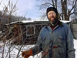 
John Munter says hazelnuts will survive in extreme weather.  (MPR Photo/Stephanie Hemphill)