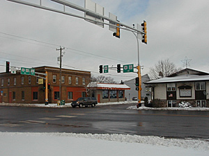 
Wyoming has the basic accoutrements of many small towns: Grocery story, restaurant, drug store, barber shop.  Locals are getting ready to add quite a bit more. (MPR Photo/Jeff Horwich)
