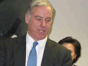 
Howard Dean, whose early opposition to the war in Iraq helped power his
rise to prominence in the race, sharply faulted Bush's handling of
North Korea.
 (Photo: John Keator, NPR News)