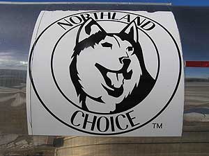 
The company's biodiesel will be sold under the Northland 
Choice label.  "BIOpup" is the brand's logo.   (MPR Photo/Mark Steil)