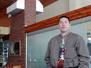 
Mark Hoyne manages the Grand Rapids/Itasca County - Gordon Newstrom Field Airport.   (MPR Photo/Bob Kelleher)