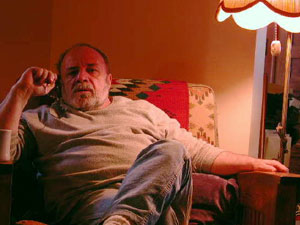 
Paul Weir is a long-time resident of Phillips. A duplex housing sex offenders is less than two blocks away. (MPR Photo/Art Hughes)